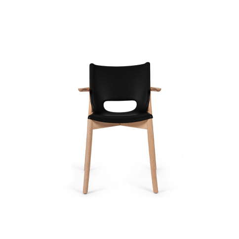 Poêle Monoshell chair with armrests